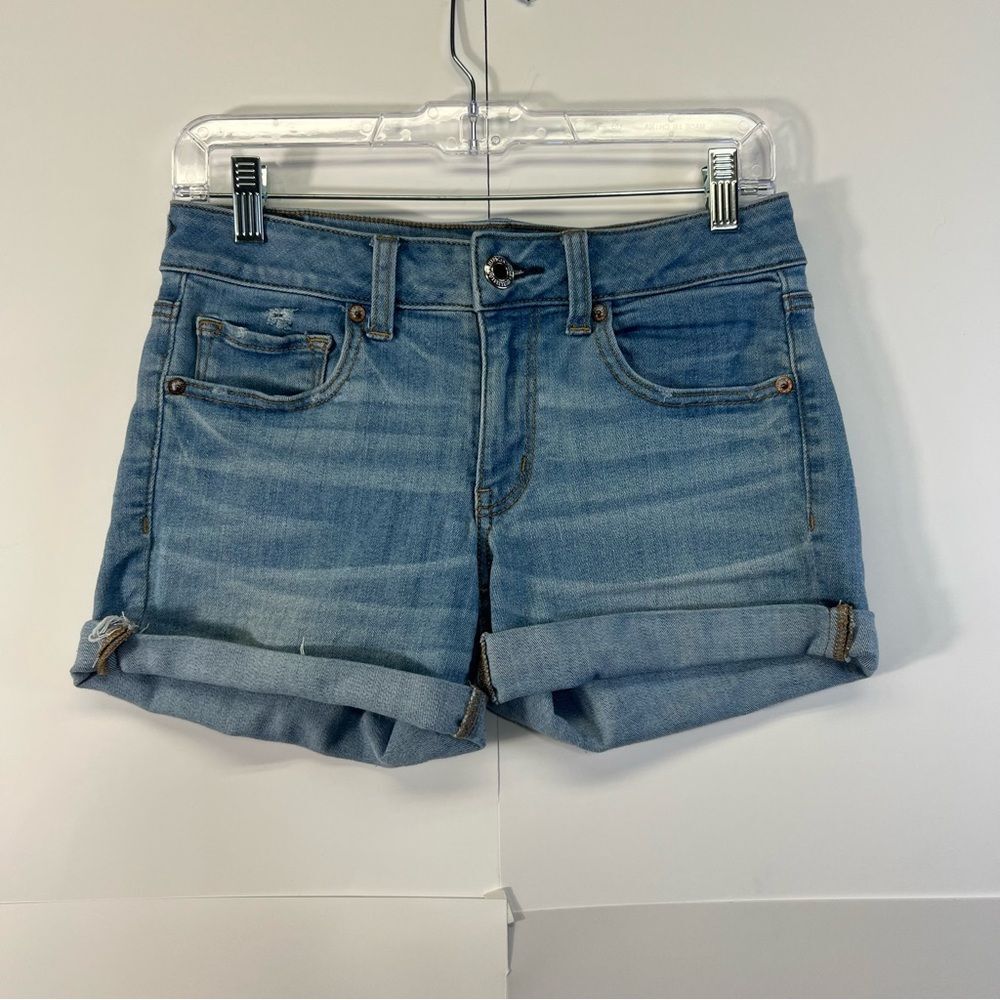 American Eagle Super Stretch Midi Shorts size 6 - Picture 2 of 14